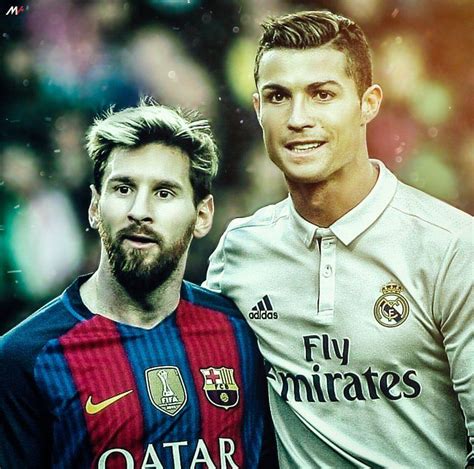 messi and ronaldo background.